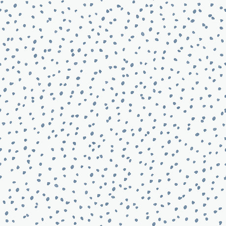 Hand Drawn Confetti Dots Blue Wallpaper roll and lifestyle images