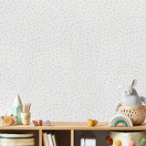 Hand Drawn Confetti Dots Pink by Veer Decor Kids Wallpaper – Veer Decor VRKG03-399