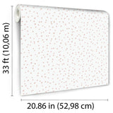 Hand Drawn Confetti Dots Pink by Veer Decor Kids Wallpaper – Veer Decor VRKG03-399