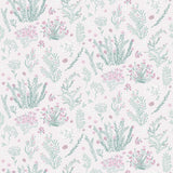 Mini Lovely Flowers Pink non-woven kids floral wallpaper roll by Veer Decor VRKG03-609