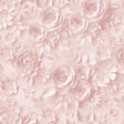 Paper Flowers Pink non-woven wallpaper roll with 3D floral collage pattern