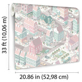 Notting Hill Pink by Veer Decor Kids Novelty Wallpaper – VRKG03-679