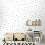 Polka Dot Party Pink by Veer Decor Kids Wallpaper – Veer Decor VRKG03-915
