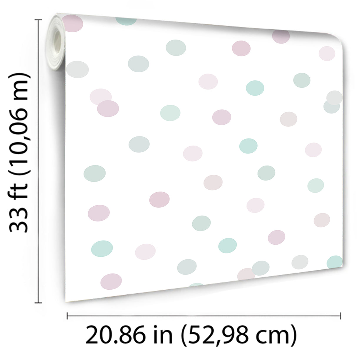 Polka Dot Party Pink by Veer Decor Kids Wallpaper – Veer Decor VRKG03-915