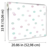 Polka Dot Party Pink by Veer Decor Kids Wallpaper – Veer Decor VRKG03-915