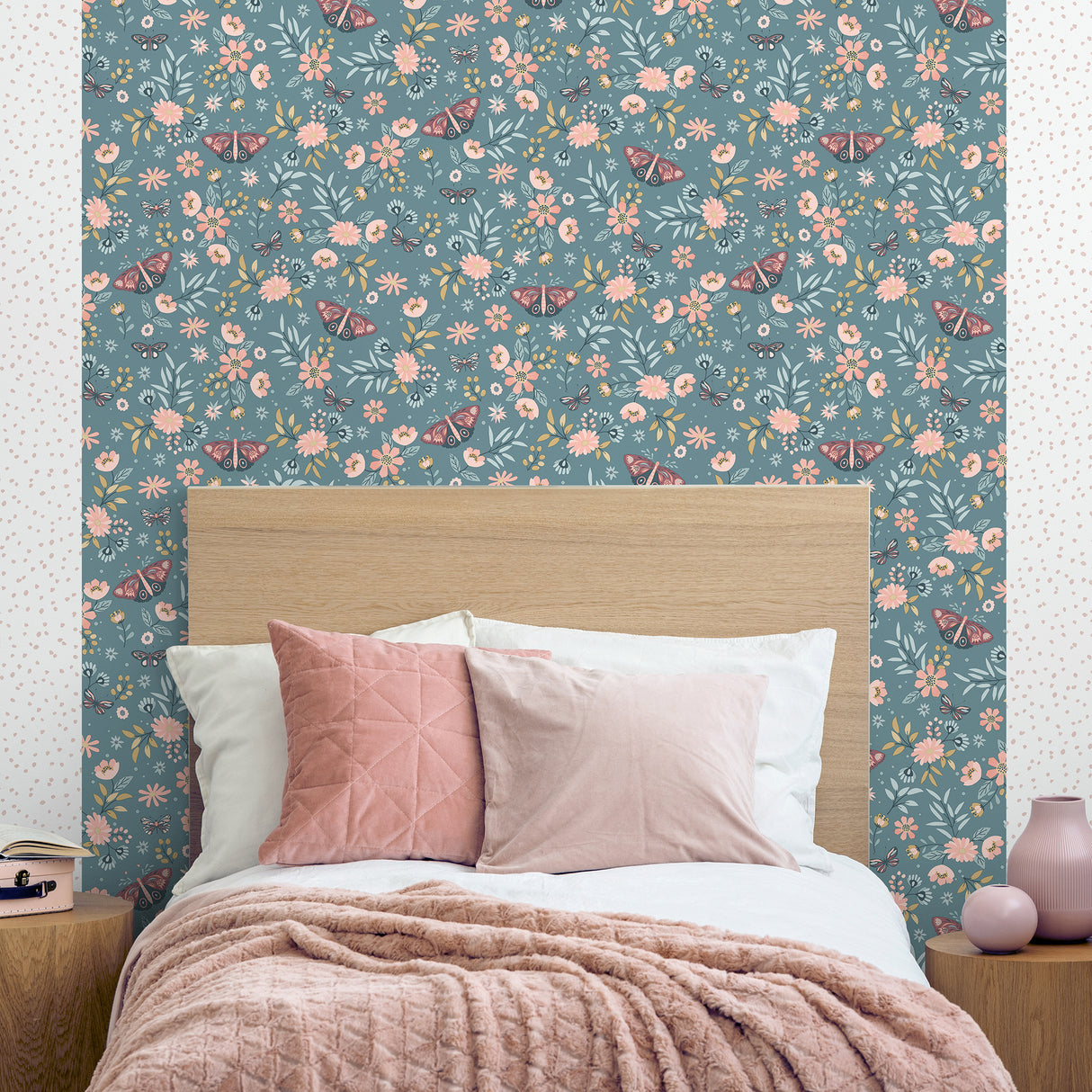 Whimsical Meadow Green by Veer Decor Children Wallpaper – Veer Decor VRKG04-185