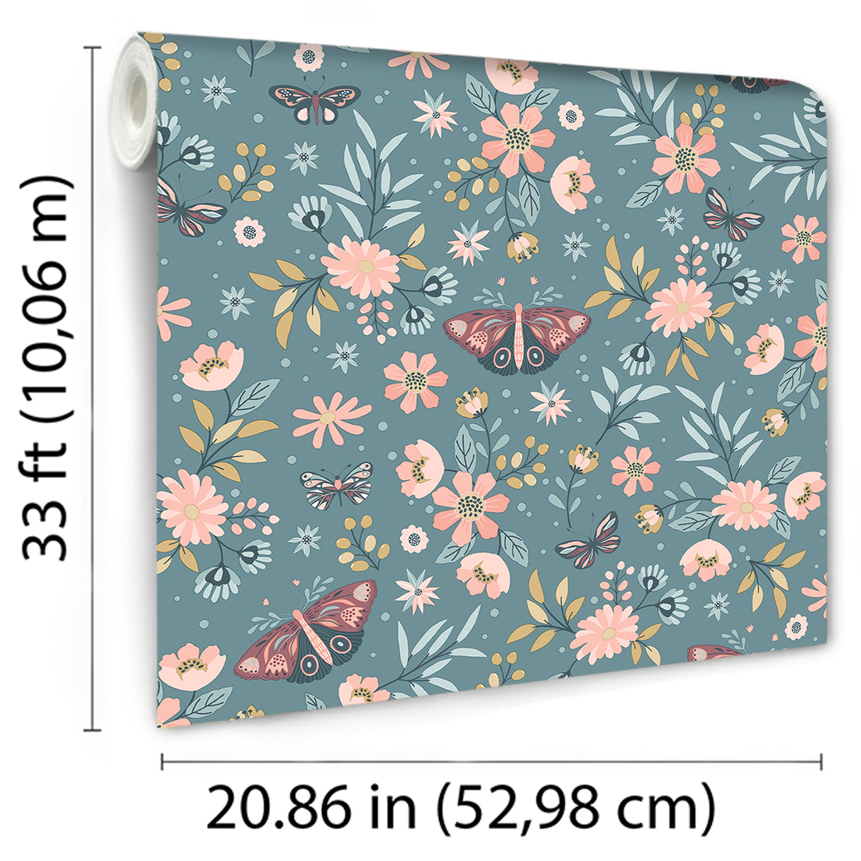 Whimsical Meadow Green by Veer Decor Children Wallpaper – Veer Decor VRKG04-185
