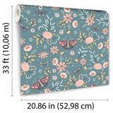 Whimsical Meadow Green by Veer Decor Children Wallpaper – Veer Decor VRKG04-185