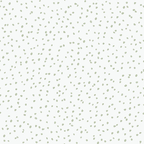 Hand Drawn Confetti Dots Green non woven wallpaper roll 20.86 in x 33 ft by Veer Decor