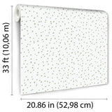 Hand Drawn Confetti Dots Green by Veer Decor Kids Wallpaper – Veer Decor VRKG04-399