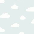 Aqua pastel cloud pattern non-woven wallpaper roll VRKG04-816