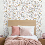 Whimsical Meadow Orange by Veer Decor Non-Woven Unpasted Wallpaper – Veer Decor VRKG05-185
