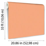 Fine Linen Orange by Veer Decor Faux Linen Wallpaper – Veer Decor VRKG05-817