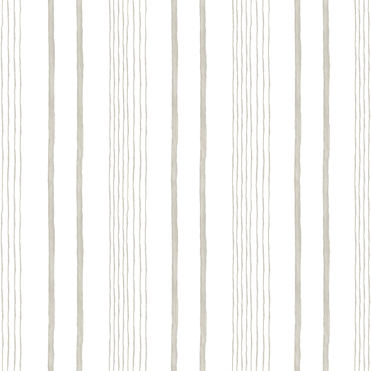 Hand Drawn Stripe Beige non-woven unpasted wallpaper roll with vertical lines, 20.86 in x 33 ft