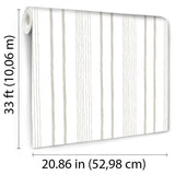 Hand Drawn Stripe Beige by Veer Decor Non-Woven Unpasted Wallpaper – Veer Decor VRKG07-333