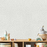 Hand Drawn Confetti Dots Gray by Veer Decor Wallpaper – VRKG09-399