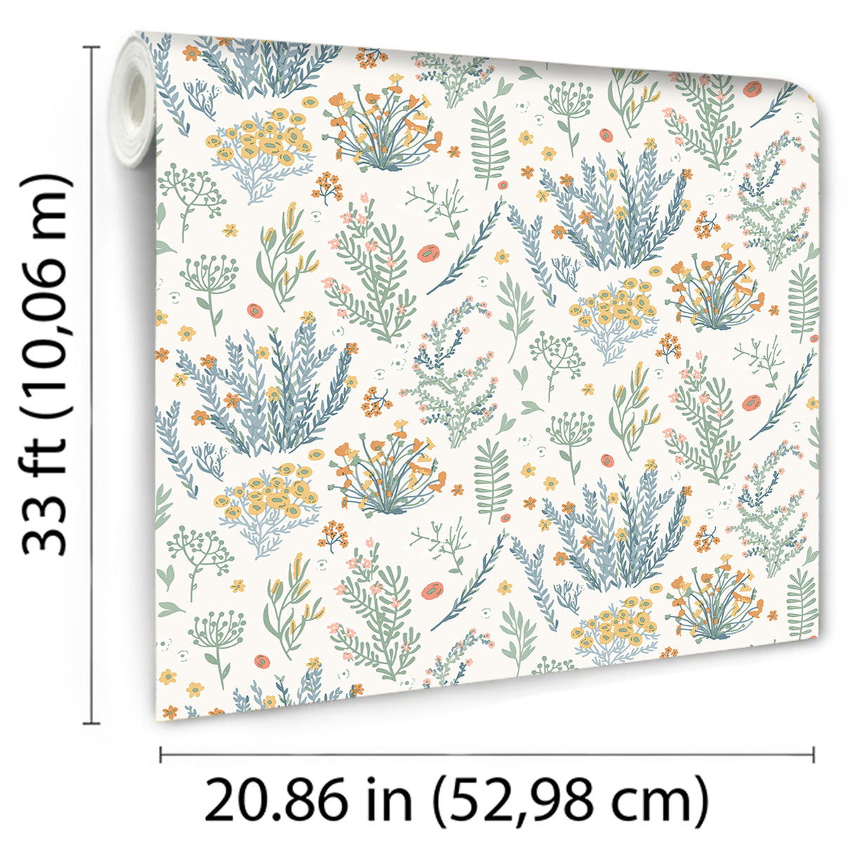 Mini Lovely Flowers Multi Color by Veer Decor Non-Woven Wallpaper – Veer Decor VRKG10-609