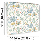 Mini Lovely Flowers Multi Color by Veer Decor Non-Woven Wallpaper – Veer Decor VRKG10-609