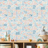 Doodle Multi by Veer Decor Kids Novelty Wallpaper – VRKG10-754