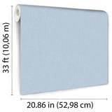 Fine Linen Blue by Veer Decor Faux Linen Wallpaper – Veer Decor VRKG51-817