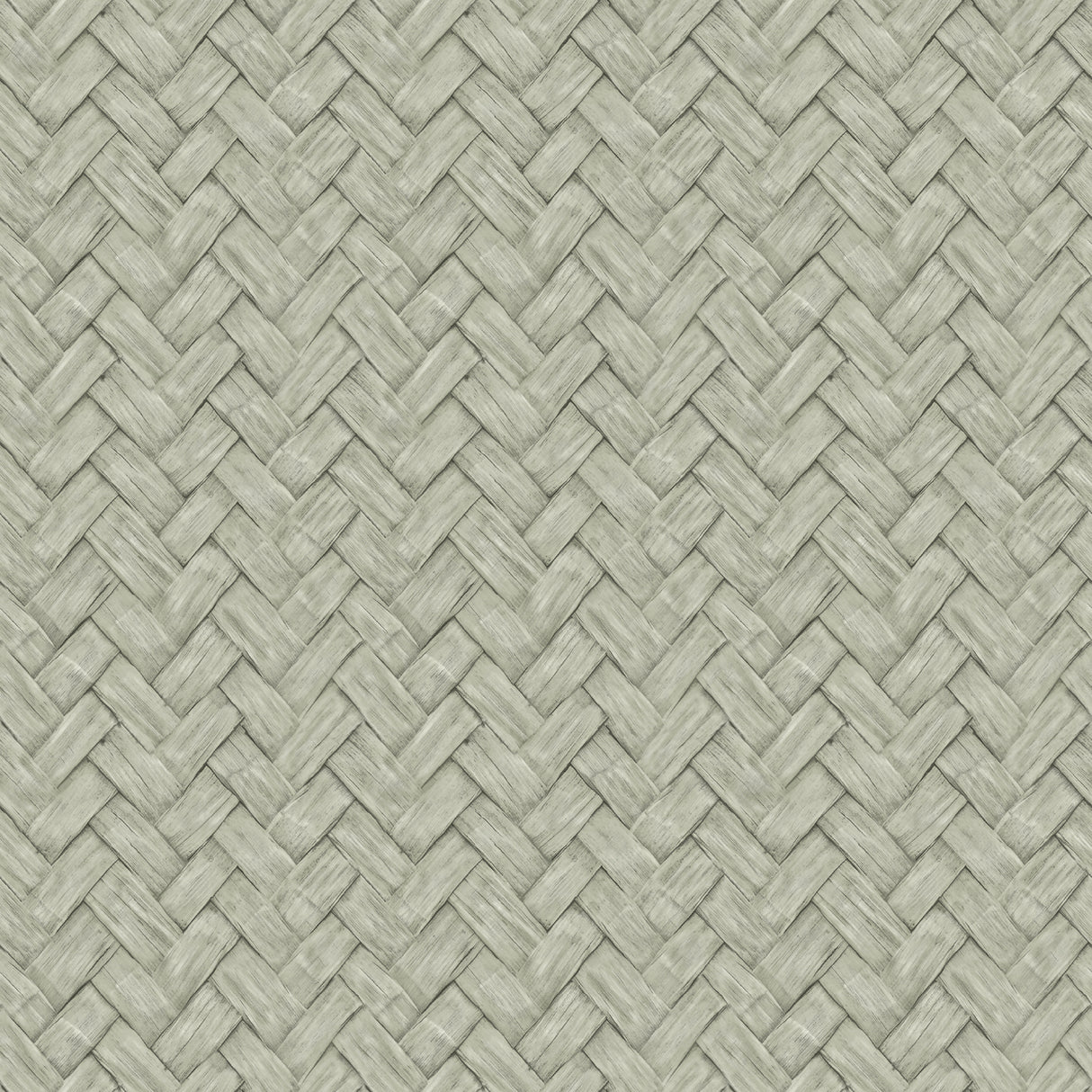 Faux Natural Weave Green textured vinyl wallpaper roll and lifestyle room scene