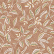 Tranquil Leafy Vine Orange wallpaper roll showing leafy vine pattern on orange background
