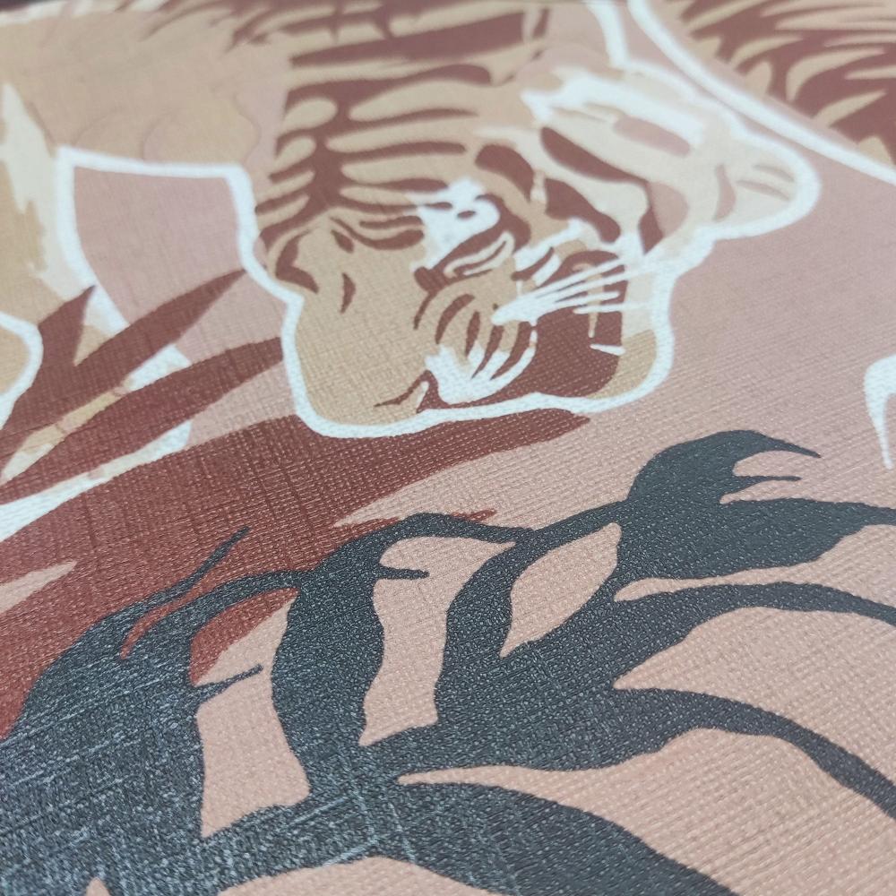 Tiger Squad Orange by Veer Decor Animal Print Wallpaper – Veer Decor VRNO05-596