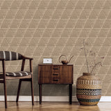 Rope Weave Diamond Beige by Veer Decor Textured Non-Woven Unpasted Wallpaper – Veer Decor VRNO07-886