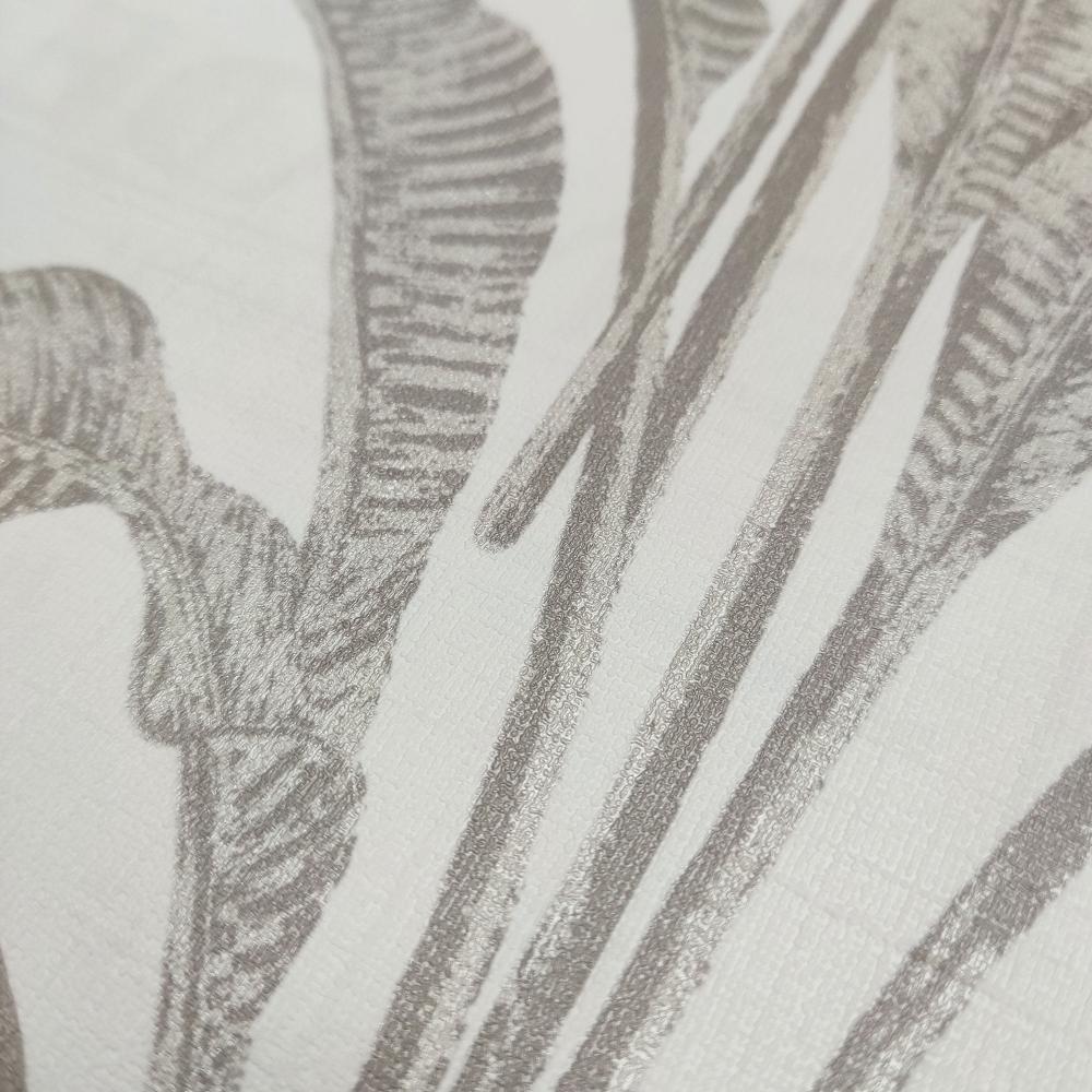 Luxe Tropical Palm Beige and Cream by Veer Decor Botanical Wallpaper – Veer Decor VRNO07-916