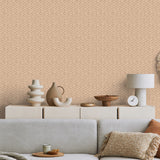 Faux Natural Weave Taupe by  Wallpaper – Veer Decor VRNO08-096