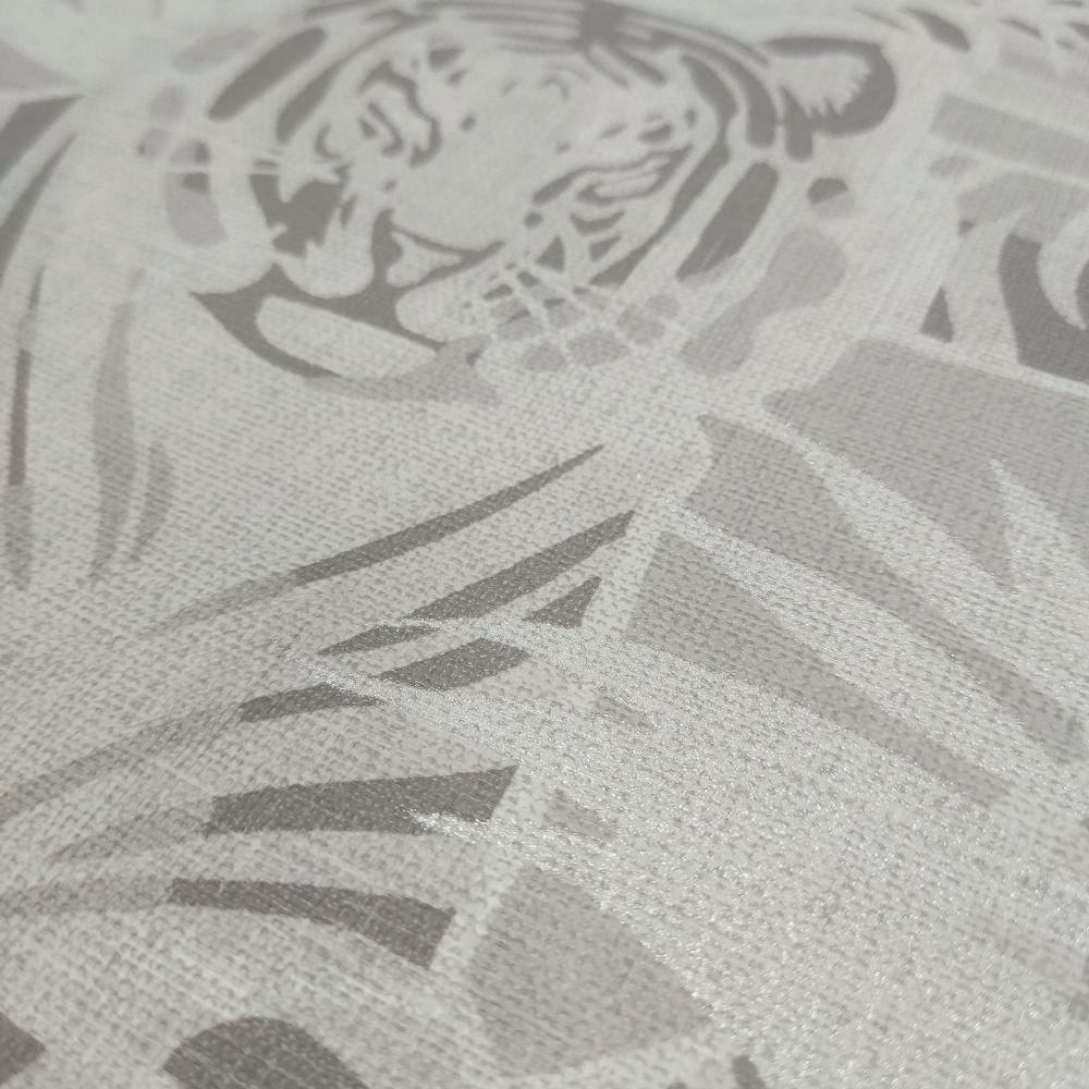 Tiger Squad Gray by Veer Decor Animal Print Wallpaper – Veer Decor VRNO09-596