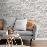 Tiger Squad Gray by Veer Decor Animal Print Wallpaper – Veer Decor VRNO09-596