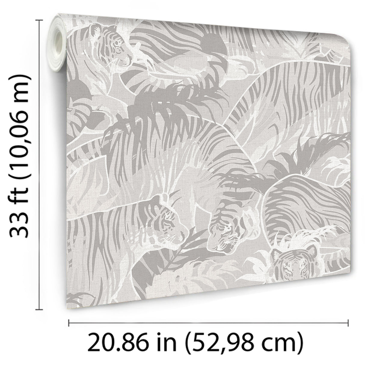 Tiger Squad Gray by Veer Decor Animal Print Wallpaper – Veer Decor VRNO09-596