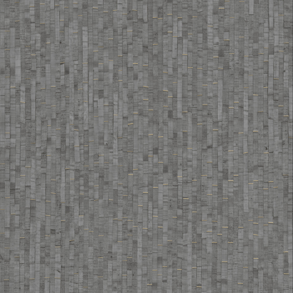 Faux Natural Straw Dark Gray textured vinyl wallpaper roll and pattern