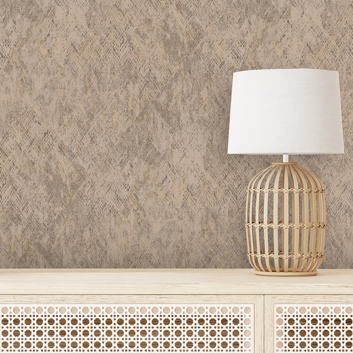 Python Diamond Texture Taupe by Veer Decor Textured Geometric Wallpaper – Veer Decor VRNO18-433