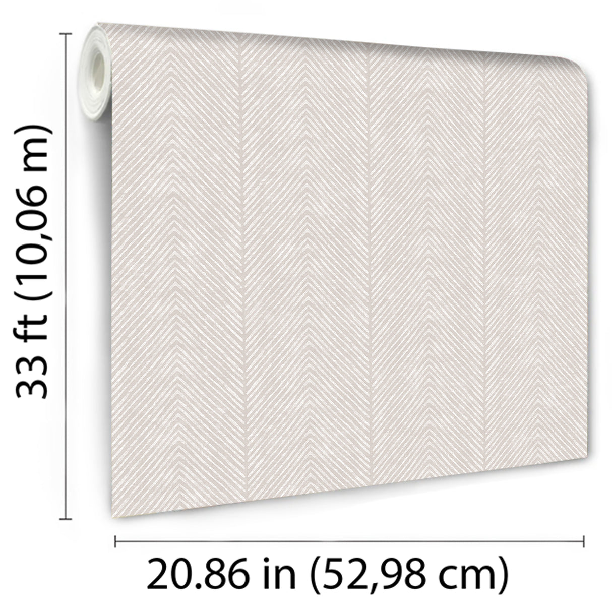 Natural Herringbone Grayish Beige by Nomad Herringbone Pattern Wallpaper – Veer Decor VRNO19-296