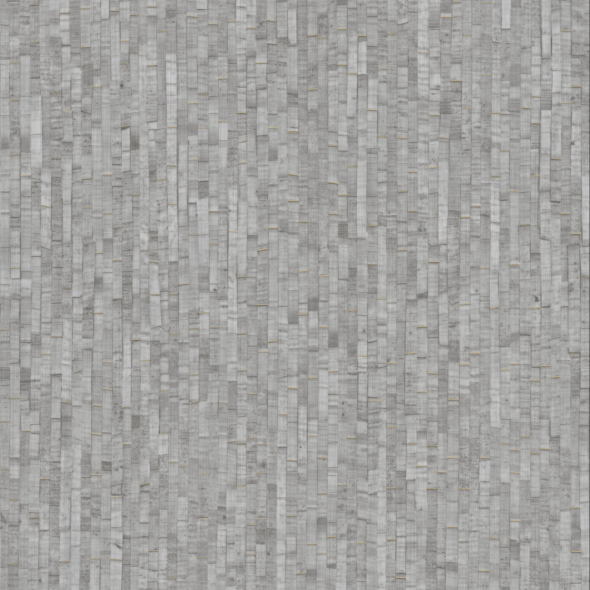 Faux Natural Straw Light Gray textured vinyl wallpaper roll and lifestyle room view