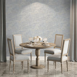 Lustre Stucco Grayish Blue by Veer Decor Textured Metallic Wallpaper – VRVE01-766