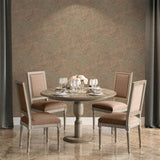 Lustre Stucco Terracotta by Veer Decor Textured Metallic Vinyl Wallpaper – Veer Decor VRVE05-766