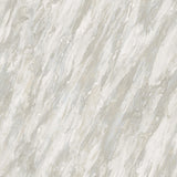 Glint Luxe Marble Natural Wallpaper roll and room scenes in cream with metallic texture