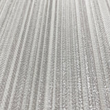 Glint Stria Stripe Light Gray by Veer Decor Textured Metallic Stripe Wallpaper – Veer Decor VRVE09-566