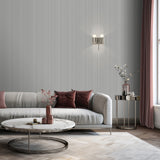 Glint Stria Stripe Light Gray by Veer Decor Textured Metallic Stripe Wallpaper – Veer Decor VRVE09-566