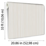Glint Stria Stripe Natural by Veer Decor Textured Metallic Vinyl Wallpaper – Veer Decor VRVE17-566