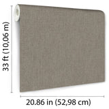Lustre Linen Brown by Veer Decor Textured Vinyl Wallpaper – Veer Decor VRVE18-376
