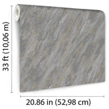 Glint Luxe Marble Dark Gray by Veer Decor Abstract Textured Wallpaper – Veer Decor VRVE19-366
