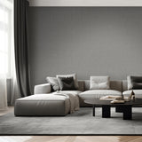 Lustre Linen Anthracite Gray by Veer Decor Textured Metallic Wallpaper – Veer Decor VRVE19-376