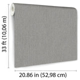 Lustre Linen Anthracite Gray by Veer Decor Textured Metallic Wallpaper – Veer Decor VRVE19-376