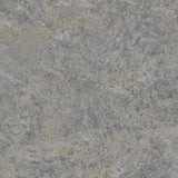 Lustre Stucco Anthracite Gray textured metallic abstract wallpaper roll and room scene