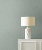 Maguey Sisal Blue Grasscloth Wallpaper with Traditional Style - York VX2269NW