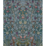 Vine Embroidery Teal Wall Mural by A-Street Prints